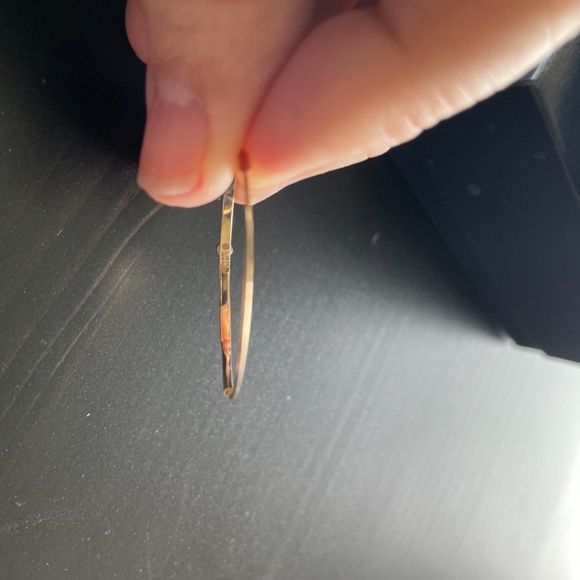 LANA diamond stud hoop earrings - Picture 2 of 2